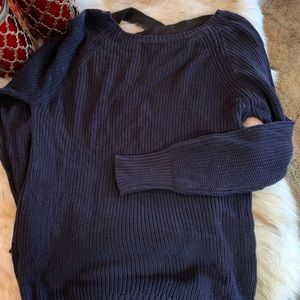 SOLD.  Blue sweater.